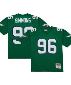 Clyde Simmons Philadelphia Eagles Mitchell amp Ness Legacy Replica Jersey  Kelly Green