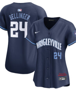 Cody Bellinger Chicago CubsWomen_s City Connect Limited Player Jersey  Navy