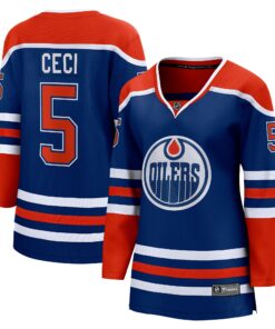 Cody Ceci Edmonton Oilers Fanatics Women_s Home Breakaway Player Jersey  Royal