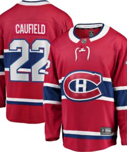 Cole Caufield Montreal Canadiens Fanatics Home Breakaway Replica Jersey  Red