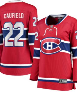 Cole Caufield Montreal Canadiens Fanatics Women_s Home Breakaway Replica Jersey  Red