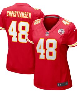 Cole Christiansen Kansas City Chiefs  Women_s Game Player Jersey  Red