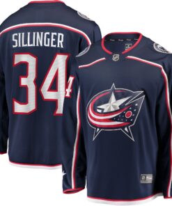 Cole Sillinger Columbus Blue Jackets Fanatics Home Breakaway Player Jersey  Navy