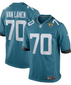 Cole Van Lanen Jacksonville Jaguars  Game Player Jersey  Teal