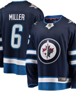 Colin Miller Winnipeg Jets Fanatics Home Premier Breakaway Player Jersey  Navy
