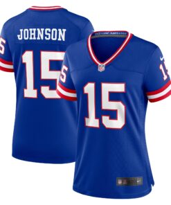 Collin Johnson New York Giants  Women_s Classic Player Game Jersey  Royal