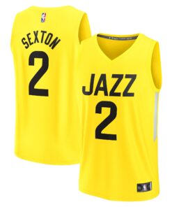 Collin Sexton Utah Jazz Fanatics Youth Fast Break Player Jersey - Icon Edition - Yellow