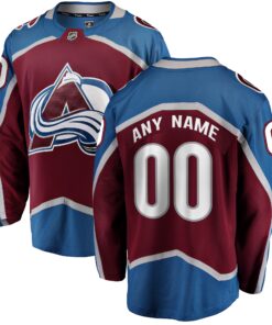 Colorado Avalanche Fanatics Home Breakaway Custom Jersey  Maroon