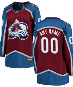 Colorado Avalanche Fanatics Women_s Home Breakaway Custom Jersey  Maroon