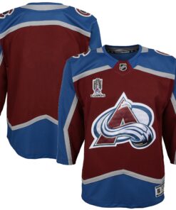 Colorado Avalanche Youth Home 2022 Stanley Cup Champions Premier Jersey  Burgundy