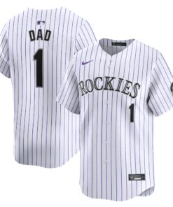 Colorado Rockies1 Dad Home Limited Jersey  White