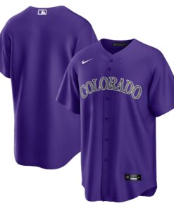 Colorado RockiesAlternate Replica Team Jersey  Purple