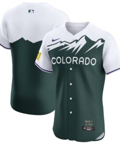 Colorado RockiesCity Connect Elite Jersey  Green