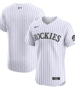 Colorado RockiesHome Elite Jersey  White
