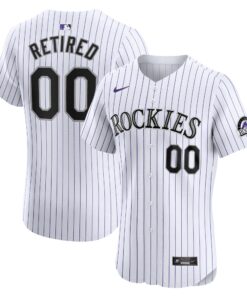 Colorado RockiesHome Elite PickAPlayer Retired Roster Jersey  White