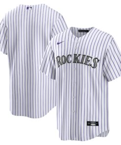 Colorado RockiesHome Replica Team Jersey  White