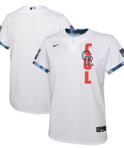 Colorado RockiesYouth 2021 MLB AllStar Game Jersey  White