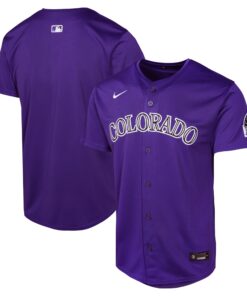 Colorado RockiesYouth Alternate Limited Jersey  Purple