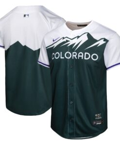  Colorado RockiesYouth City Connect Limited Jersey  Green