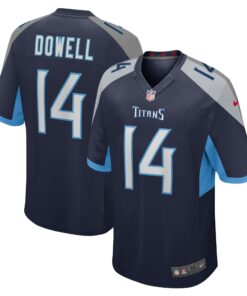 Colton Dowell Tennessee Titans  Team Game Jersey   Navy