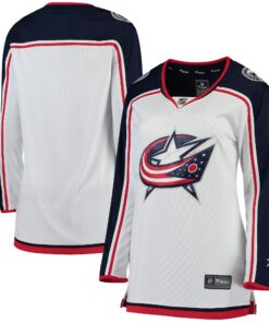 Columbus Blue Jackets Fanatics Women_s Away Breakaway Jersey  White