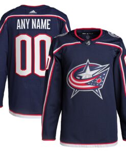  Columbus Blue Jackets  Home  Primegreen Authentic Custom Jersey  Navy