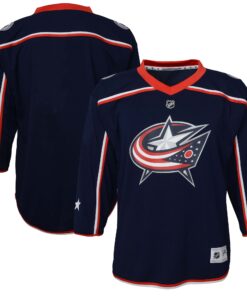  Columbus Blue Jackets Youth Home Replica Jersey  Navy