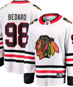 Connor Bedard Chicago Blackhawks Fanatics Away Breakaway Player Jersey  White