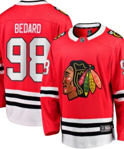 Connor Bedard Chicago Blackhawks Fanatics Home Breakaway Player Jersey  Red