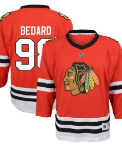 Connor Bedard Chicago Blackhawks Youth Home Replica Player Jersey  Red