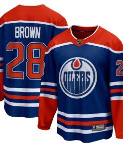 Connor Brown Edmonton Oilers Fanatics Home Breakaway Jersey  Royal
