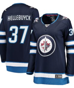 Connor Hellebuyck Winnipeg Jets Fanatics Women_s Breakaway Player Jersey  Navy