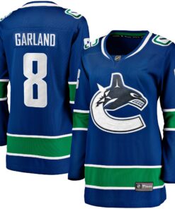 Conor Garland Vancouver Canucks Fanatics Women_s Home Breakaway Player Jersey  Blue