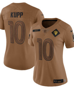 Cooper Kupp Los Angeles Rams  Women_s 2023 Salute To Service Limited Jersey  Brown