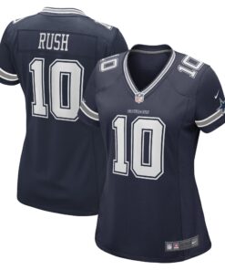 Cooper Rush Dallas Cowboys  Women_s Game Player Jersey  Navy 1