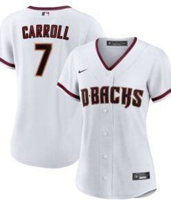 Corbin Carroll Arizona DiamondbacksWomen_s Home Replica Player Jersey  White