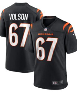 Cordell Volson Cincinnati Bengals  Game Player Jersey  Black