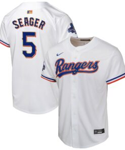 Corey Seager Texas RangersYouth 2024 Gold Collection Limited Player Jerseynbspâ€“ White