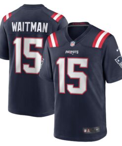 Corliss Waitman New England Patriots  Game Jersey  Navy
