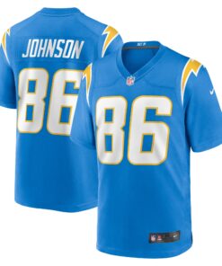 Cornelius Johnson Los Angeles Chargers  Team Game Jersey   Powder Blue