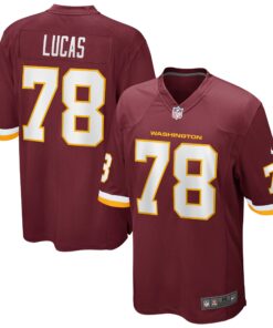 Cornelius Lucas Washington Football Team  Game Player Jersey  Burgundy