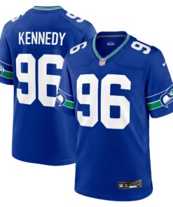 Cortez Kennedy Seattle Seahawks  Throwback Retired Player Game Jersey  Royal