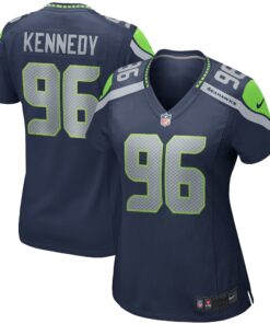 Cortez Kennedy Seattle Seahawks  Women_s Game Retired Player Jersey  College Navy