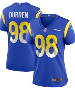 Cory Durden Los Angeles Rams  Women_s  Game Jersey   Royal