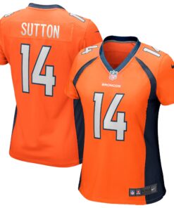 Courtland Sutton Denver Broncos  Women_s Game Jersey  Orange