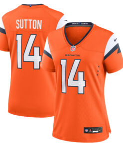 Courtland Sutton Denver Broncos  Women_s Mile High Collection Game Jersey  Orange