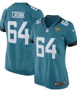 Coy Cronk Jacksonville Jaguars  Women_s Game Player Jersey  Teal