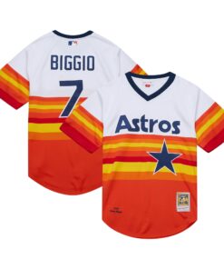 Craig Biggio Houston Astros Mitchell amp Ness 2004 Cooperstown Collection Authentic Throwback Jersey  White