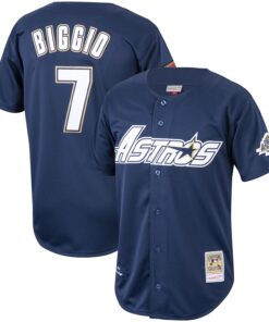 Craig Biggio Houston Astros Mitchell amp Ness Cooperstown Collection 1994 Authentic Jersey  Navy