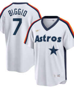 Craig Biggio Houston AstrosHome Cooperstown Collection Logo Player Jersey  White